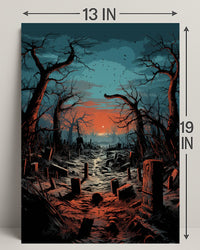 Twilight Cemetery Poster