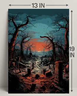 Twilight Cemetery Poster