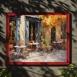Charming Café Terrace Poster