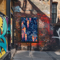 Vibrant Floral Illustrative Artwork for Artistic Poster