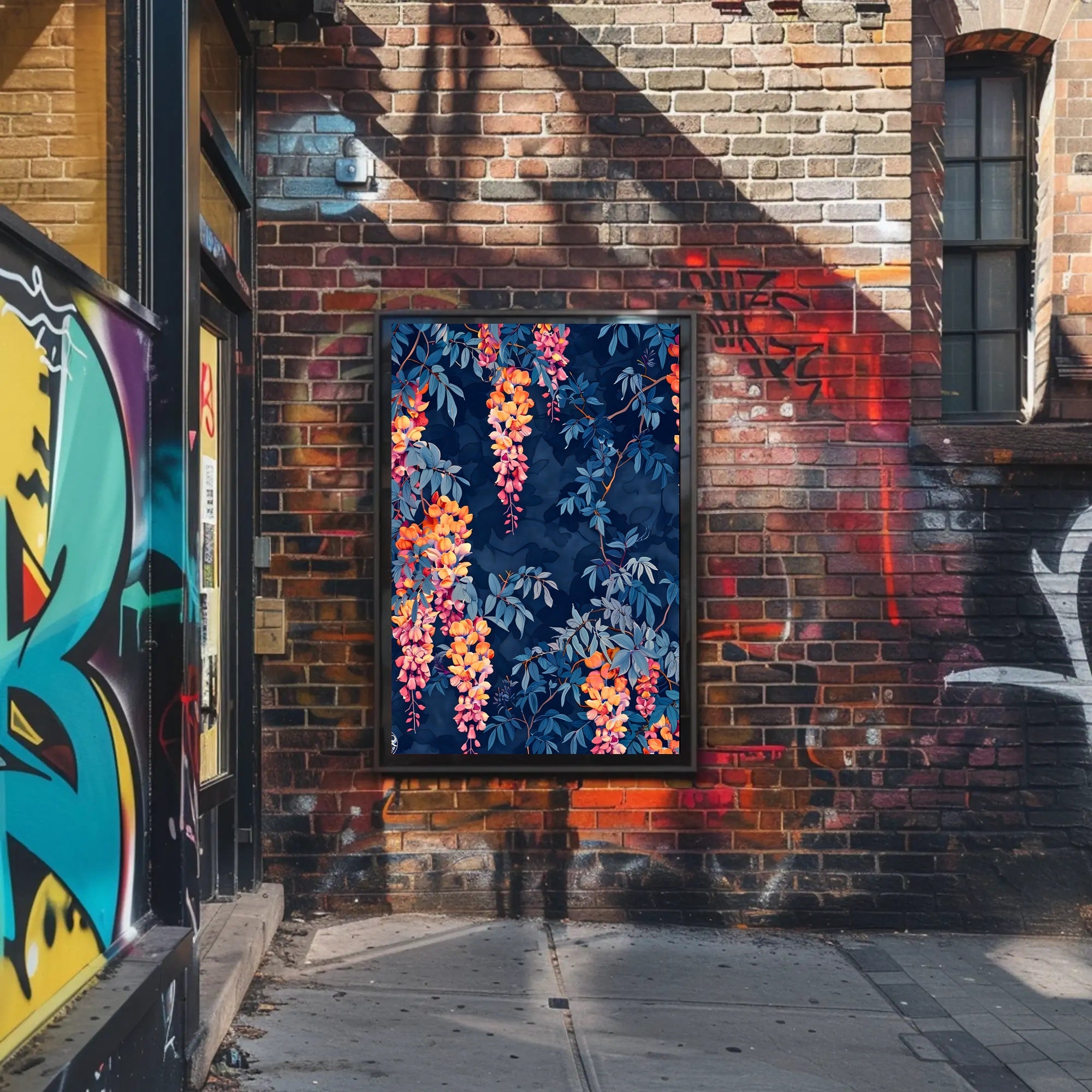 Vibrant Floral Illustrative Artwork for Artistic Poster
