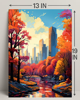 Autumn In The City Poster