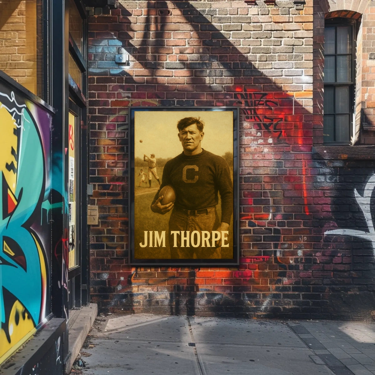 Jim Thorpe Legendary Athlete Poster