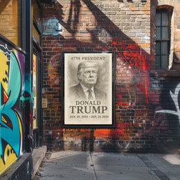 Donald Trump 47th President Poster