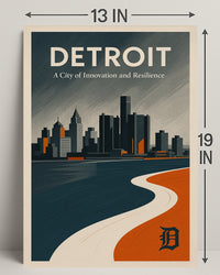 Detroit Innovation and Resilience Poster PosterGoat