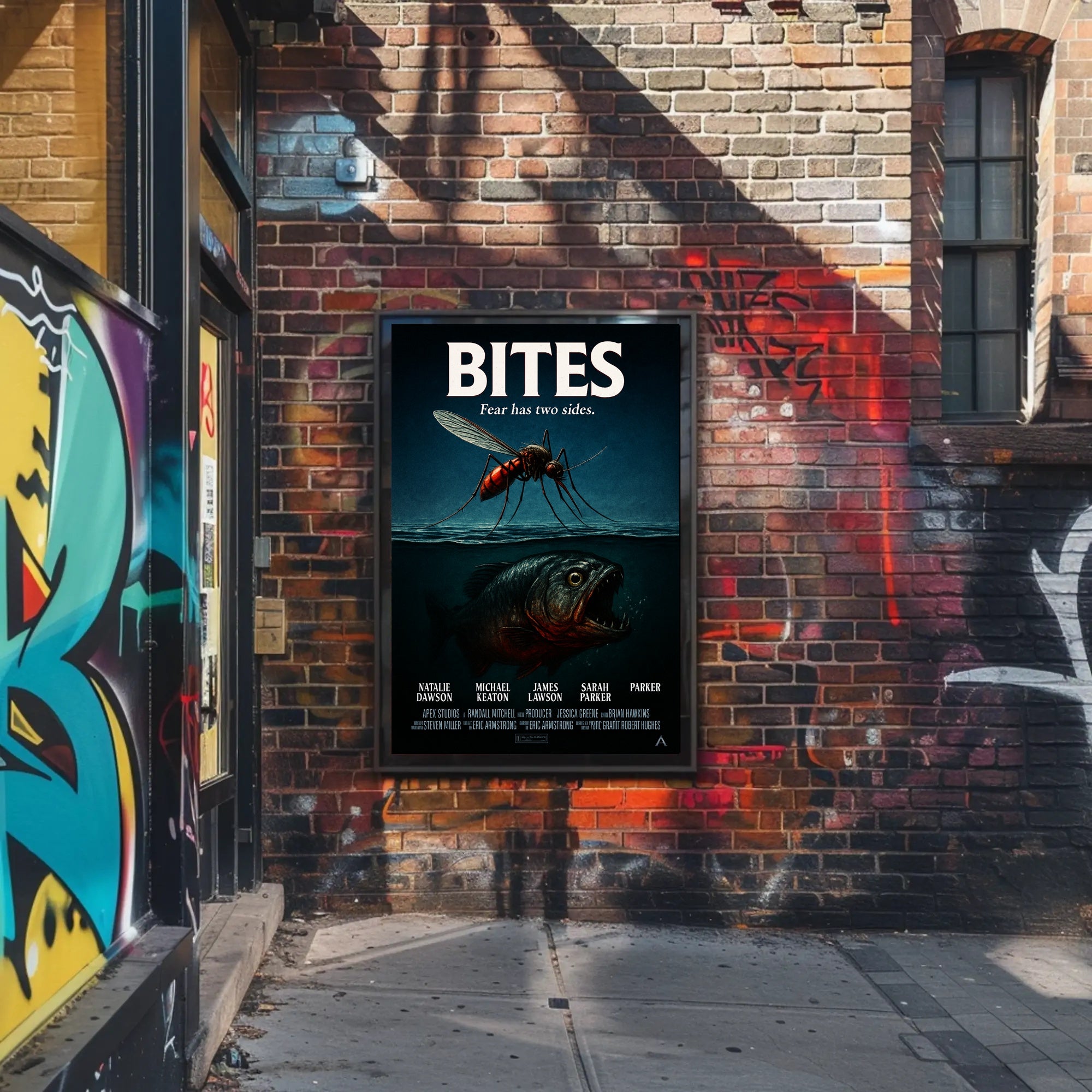 Bites Fear Has Two Sides Poster PosterGoat