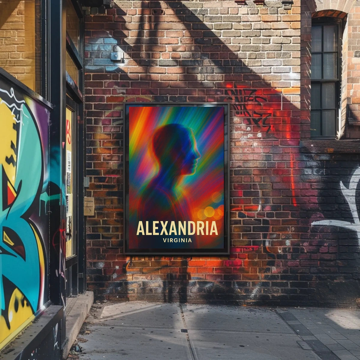 Vibrant Alexandria Abstract Art Poster: Modern Design