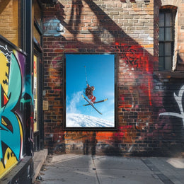 Skiing Adventure Poster
