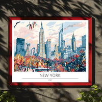 New York Cityscape Poster