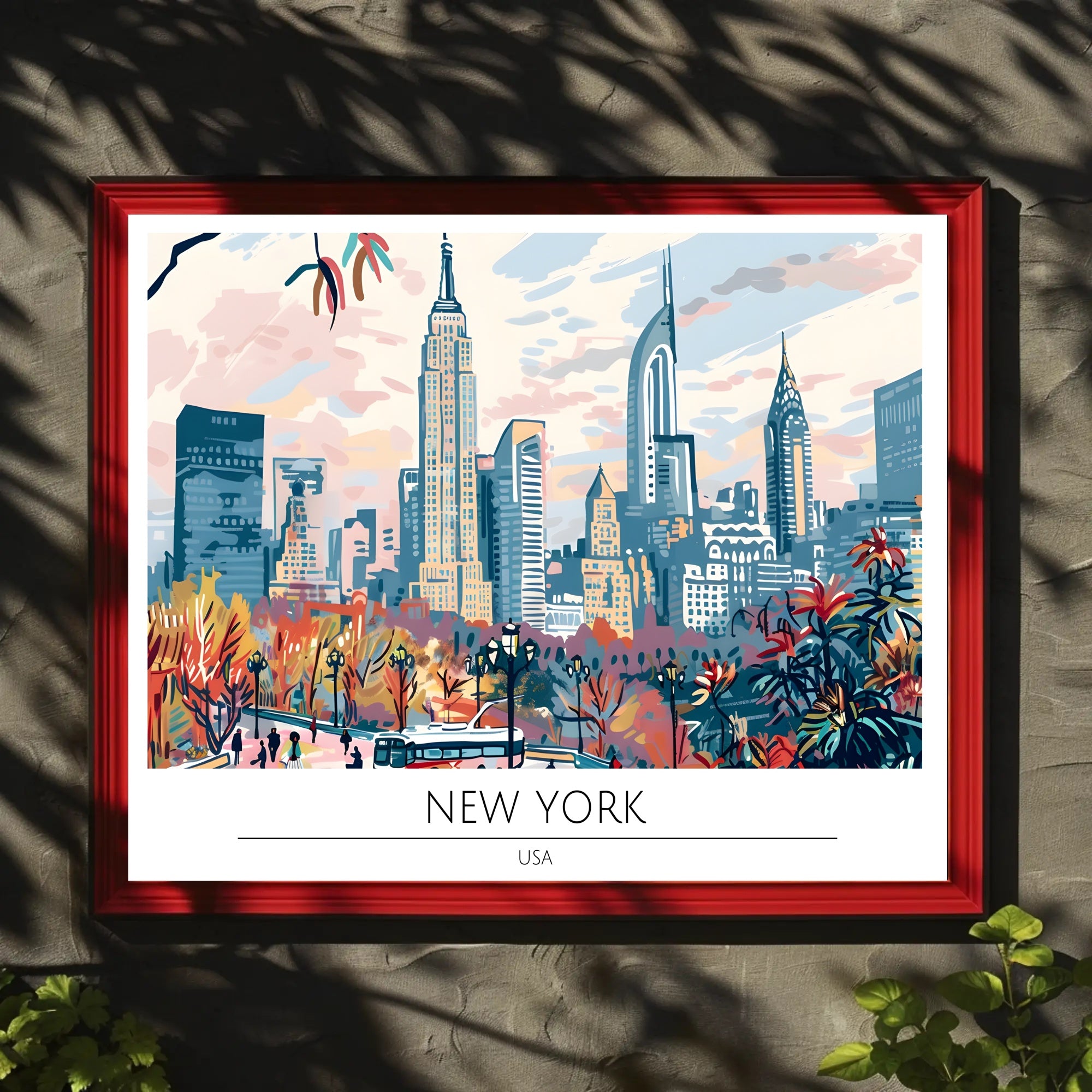New York Cityscape Poster
