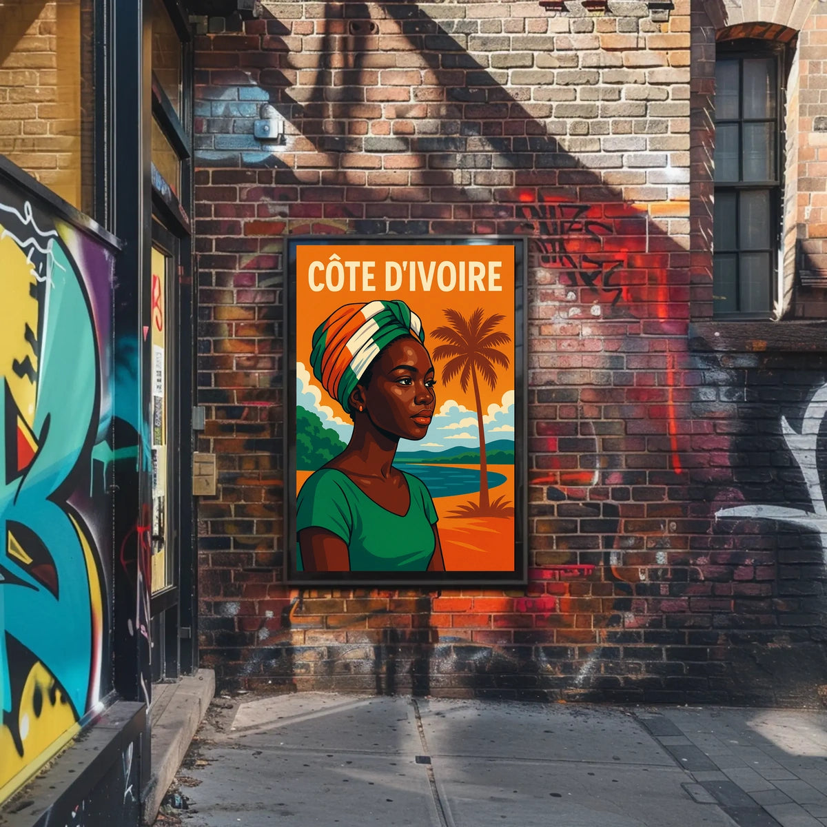 Côte dIvoire Portrait Poster