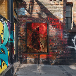 The Crimson Wraith Art Print Poster for Home Decor PosterGoat
