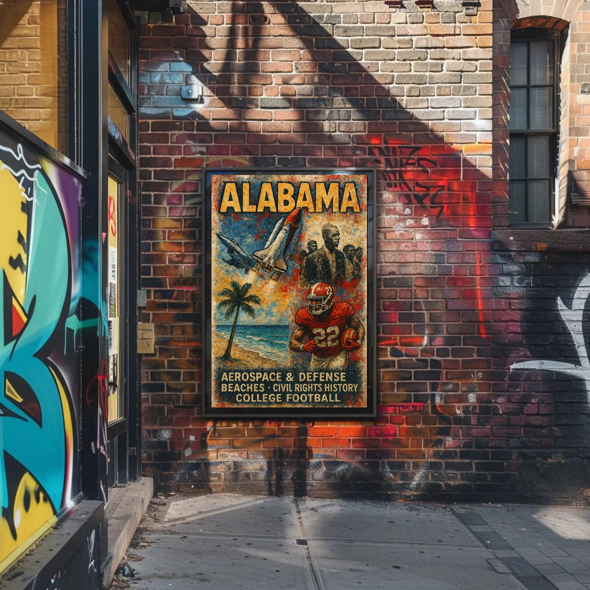 Alabama A Tapestry of Heritage and Progress Poster