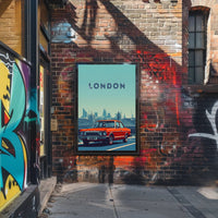 London Architectural Skyline Artistic Travel Poster