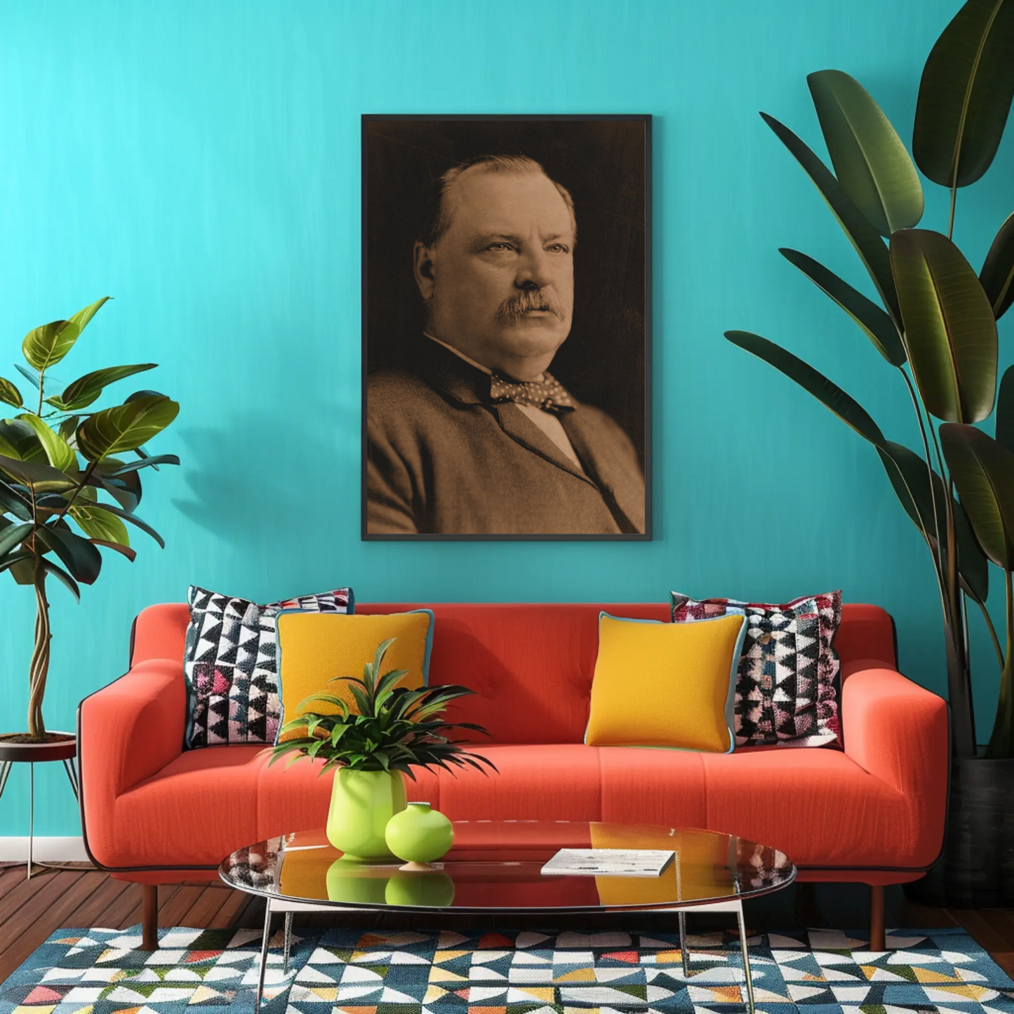 Grover Cleveland 24th President Sepia Photo