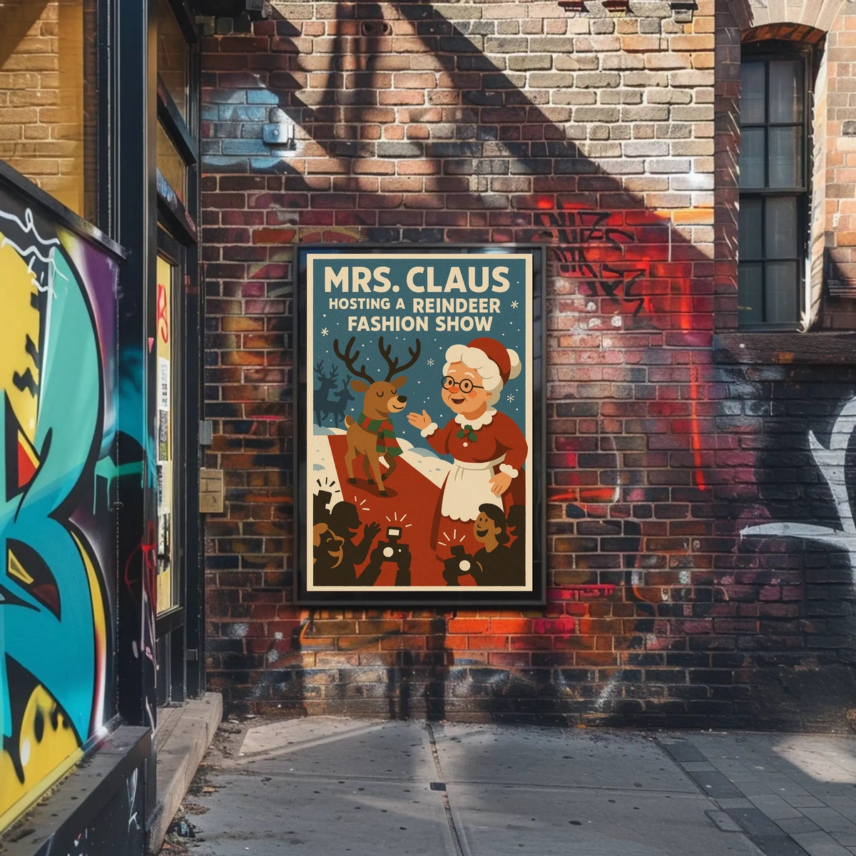 Mrs. Claus Hosts a Reindeer Fashion Show Poster