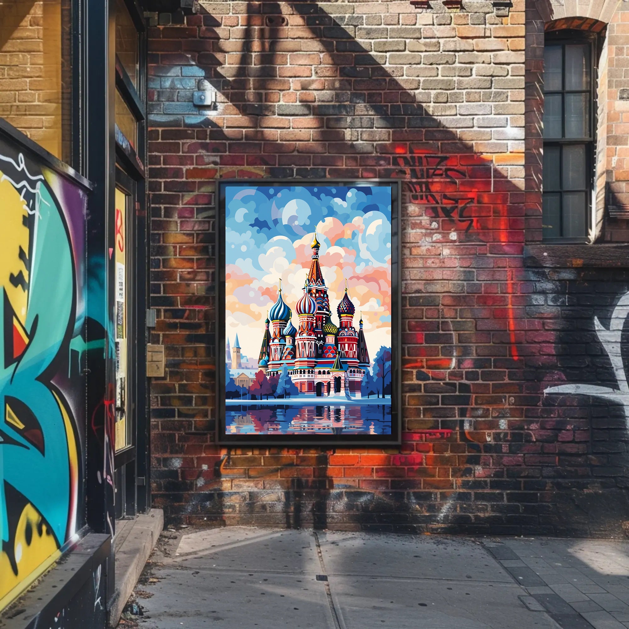 Vibrant St. BasilS Cathedral Poster