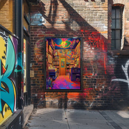 Vibrant Psychedelic Room Poster