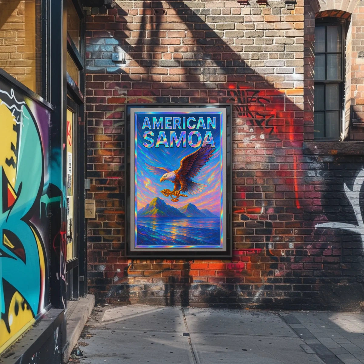 American Samoa Vibrant Tribute Poster