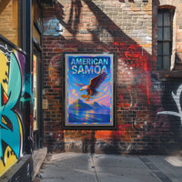 American Samoa Vibrant Tribute Poster