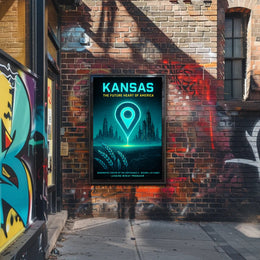 Kansas The Future Heart of America Poster PosterGoat