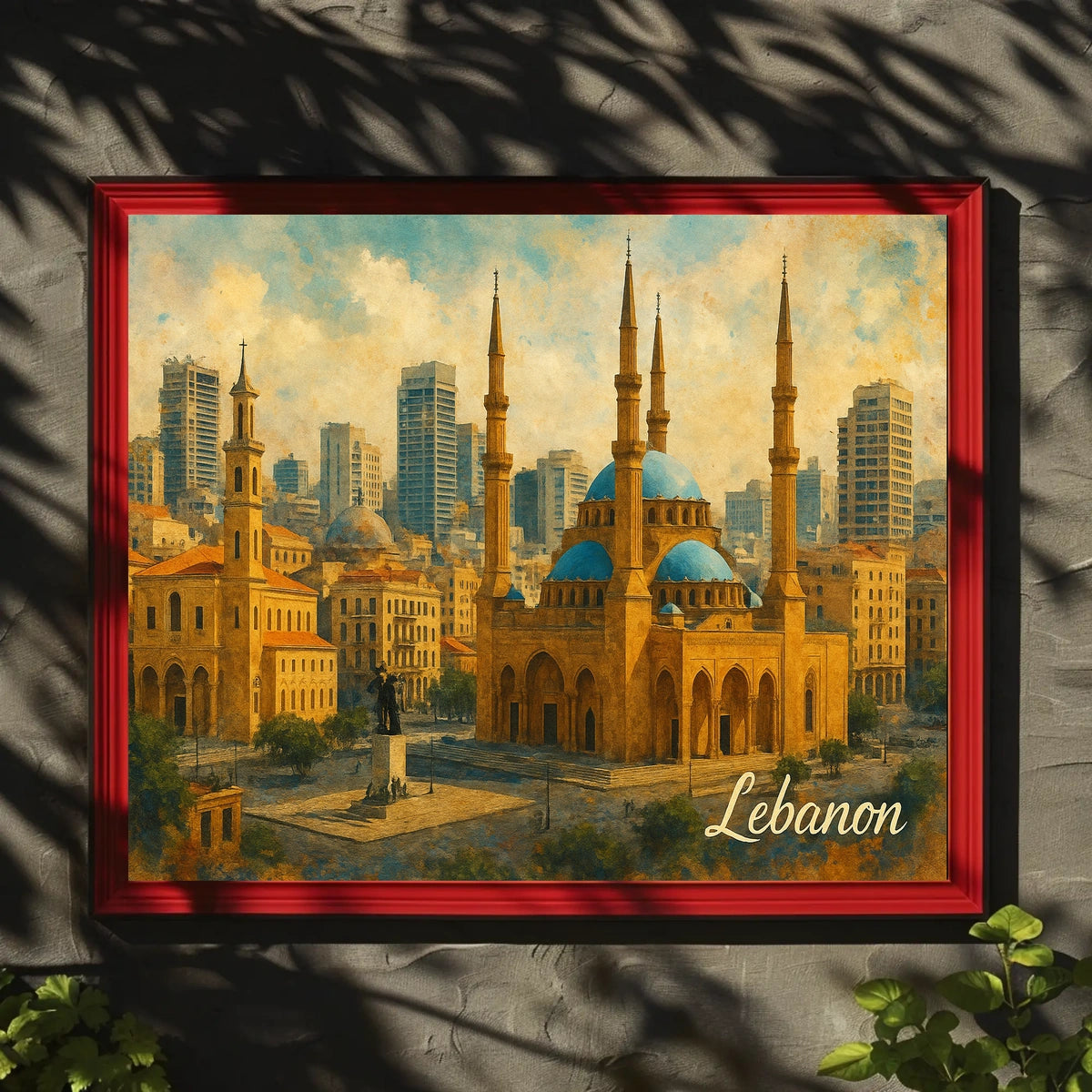 Beiruts Architectural Harmony Poster