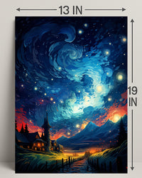 Starry Night Dreamscape Poster