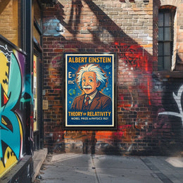 Einstein Relativity Vintage Scholarly Inspired Poster