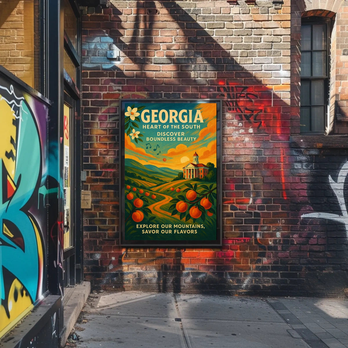 Georgia Heart Of The South Poster