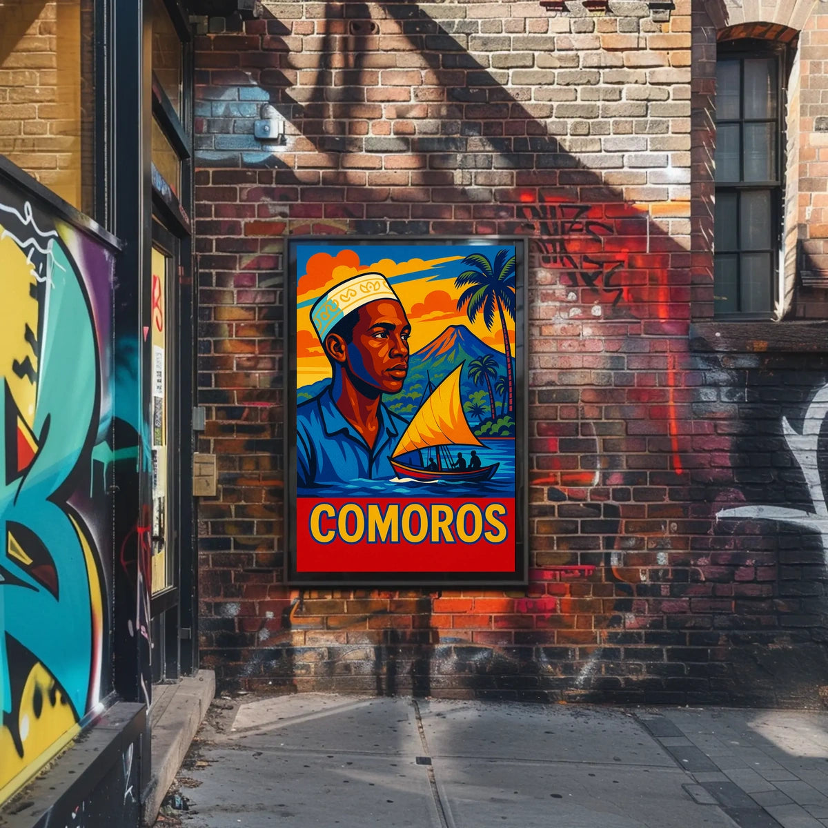Comoros Vibrant Island Life Poster