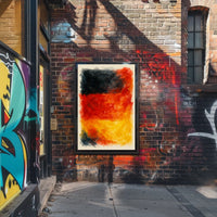 Abstract Expression Of National Colors Poster