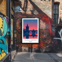 Charles Bridge Twilight Artistry Cultural or Heritage Poster