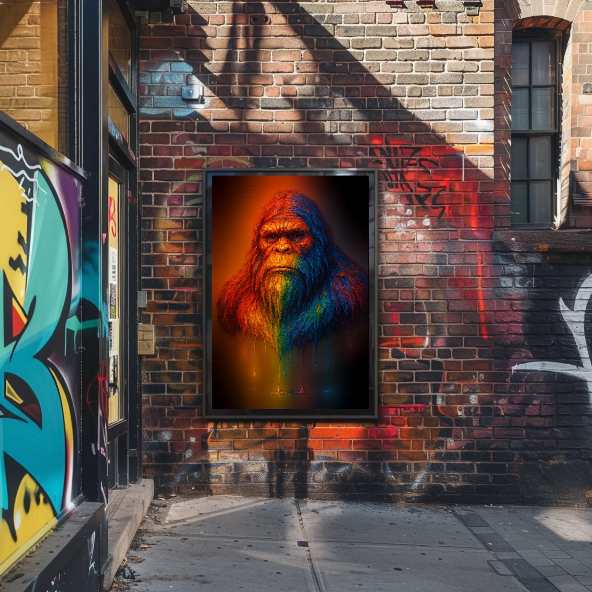 Vibrant Sasquatch Poster PosterGoat
