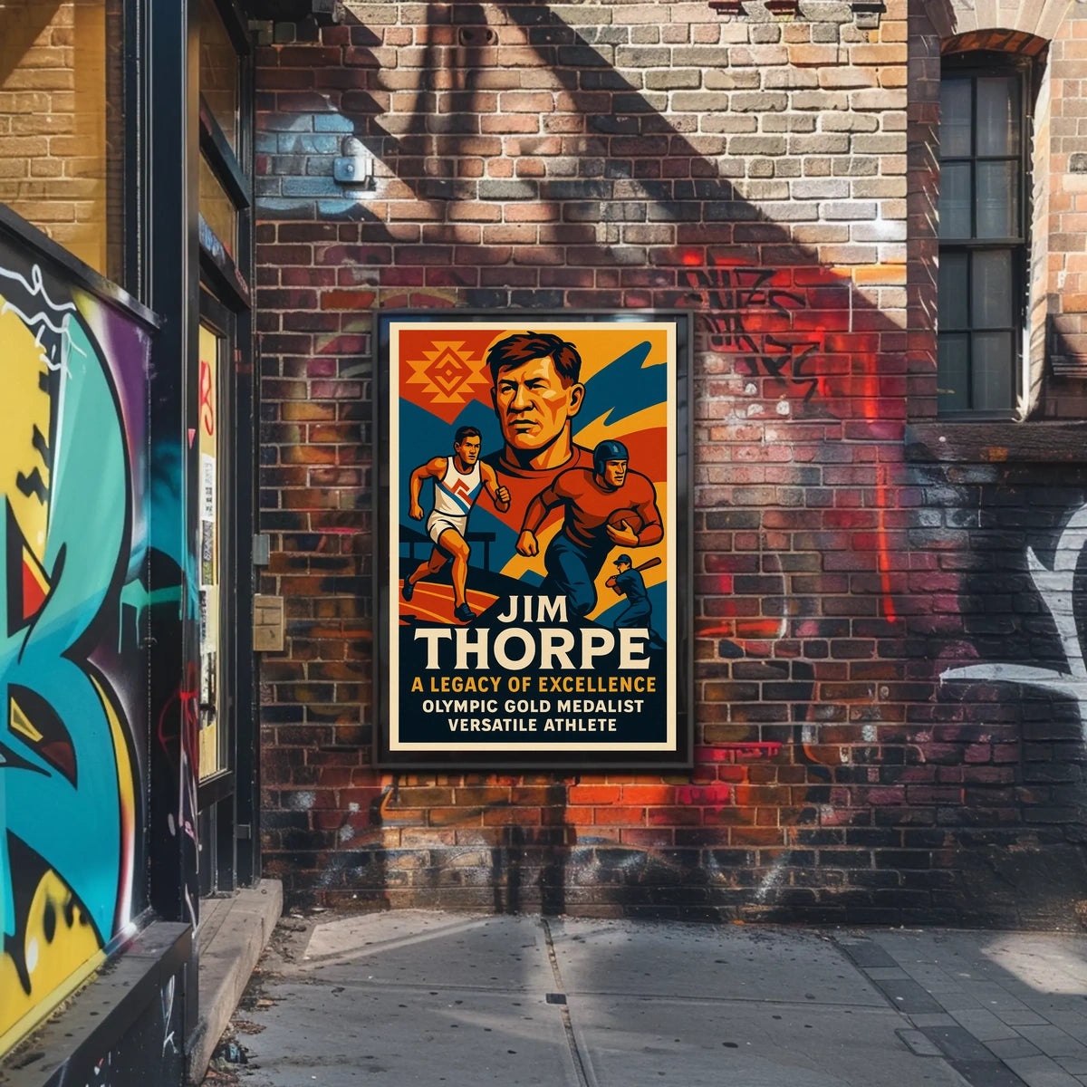 Jim Thorpe Legendary Athlete Poster