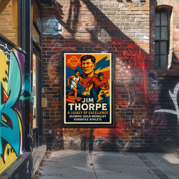 Jim Thorpe Legendary Athlete Poster