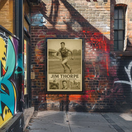 Jim Thorpe Iconic Sports Legend Jim Thorpe Poster