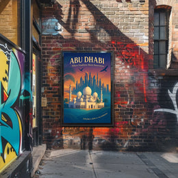 Abu Dhabi Tradition Meets Innovation Travel Poster