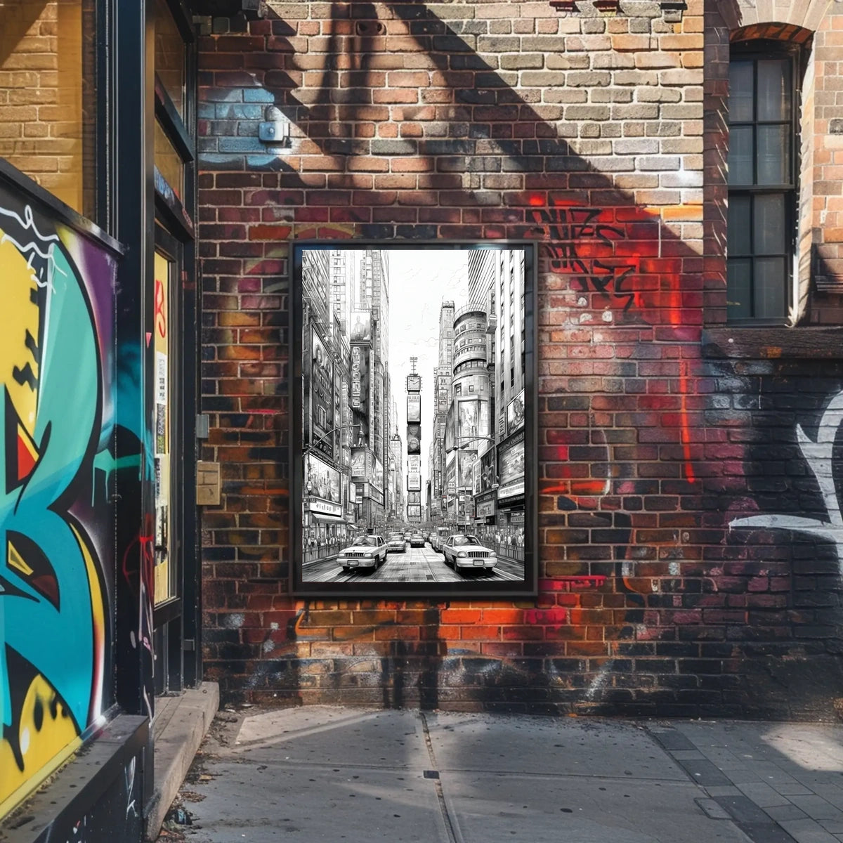 Times Square Urban Vibe Travel Poster