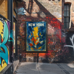 New York Abstract Expressionism Poster For Modern Decor