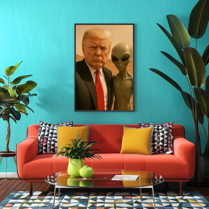 Donald Trump Alien Mars Photo Poster