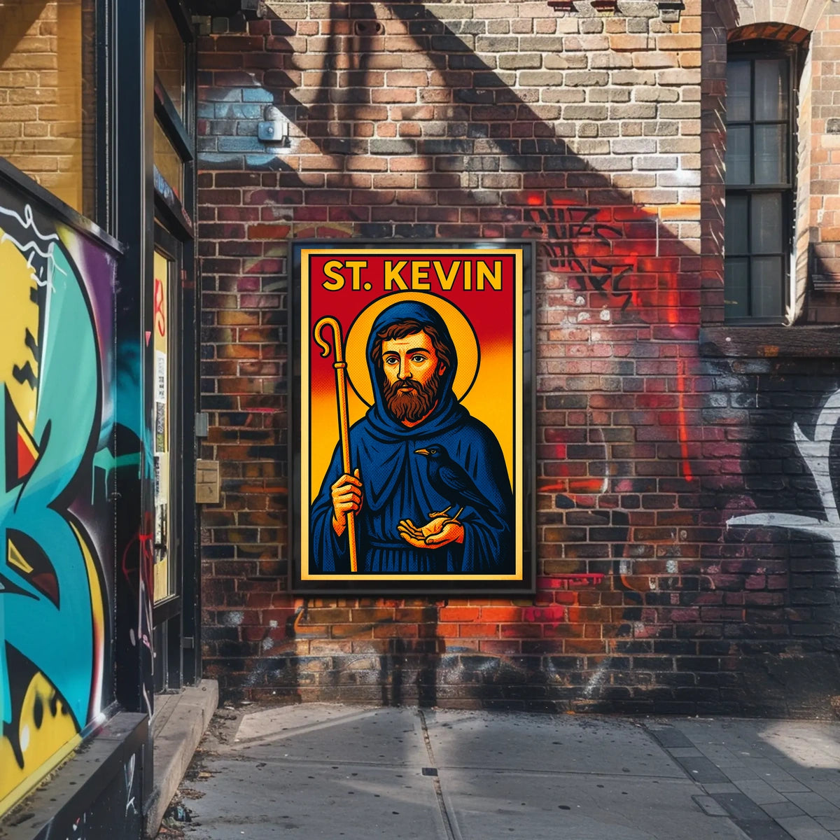 St. Kevin Iconography Poster