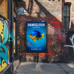 Damselfish Marine Life Poster PosterGoat