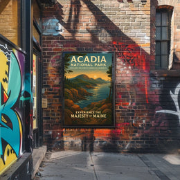 Acadia National Park Scenic Beauty Travel Poster