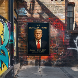 Donald Trump Presidential Era Photorealistic Political or Propaganda Poster PosterGoat