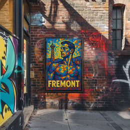 Fremont Mosaic Portrait Poster