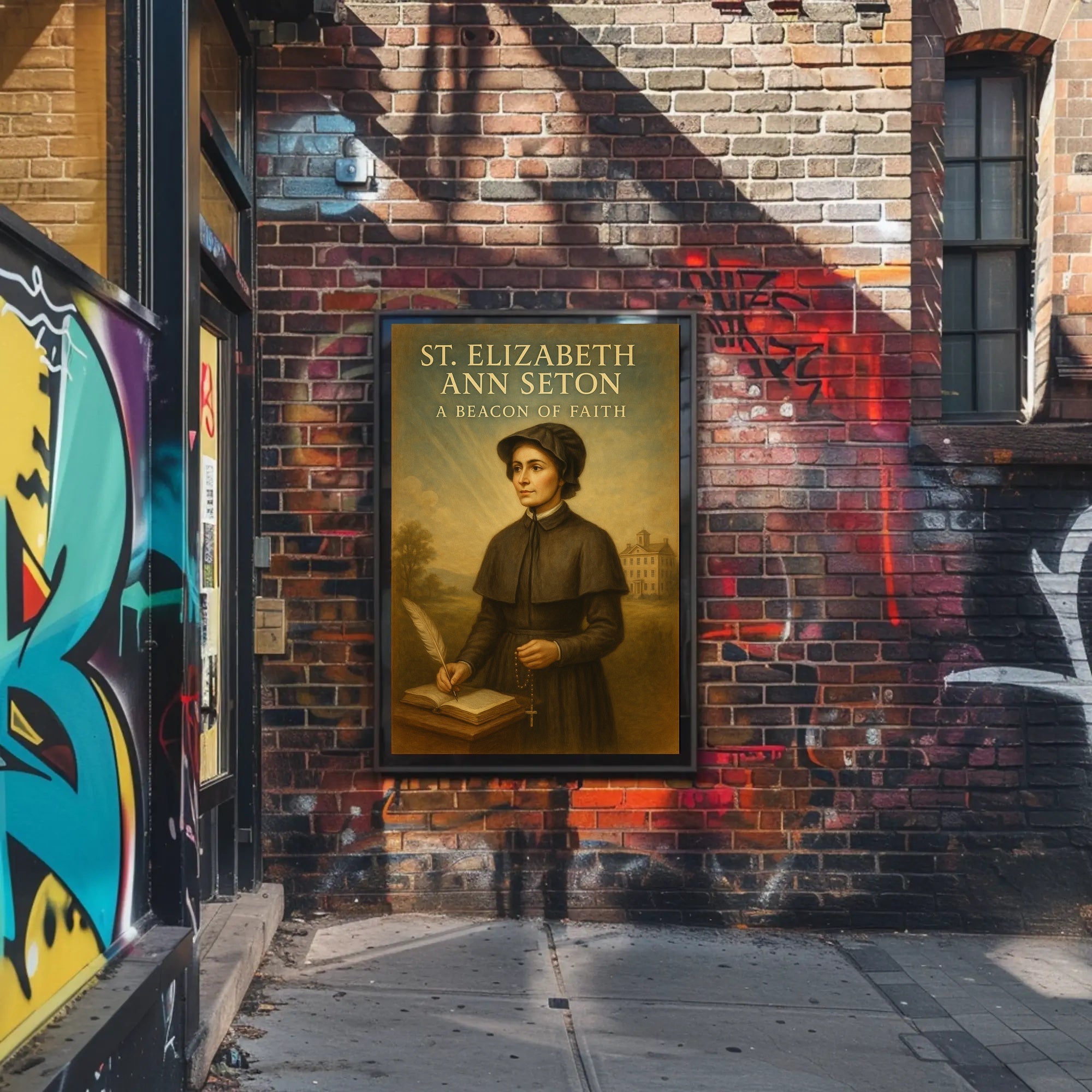 St. Elizabeth Ann Seton A Beacon of Faith Poster