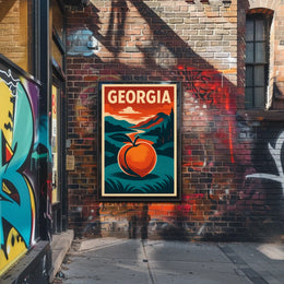 Georgia Peach Poster