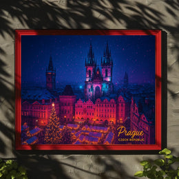 Prague Winter Wonderland Poster