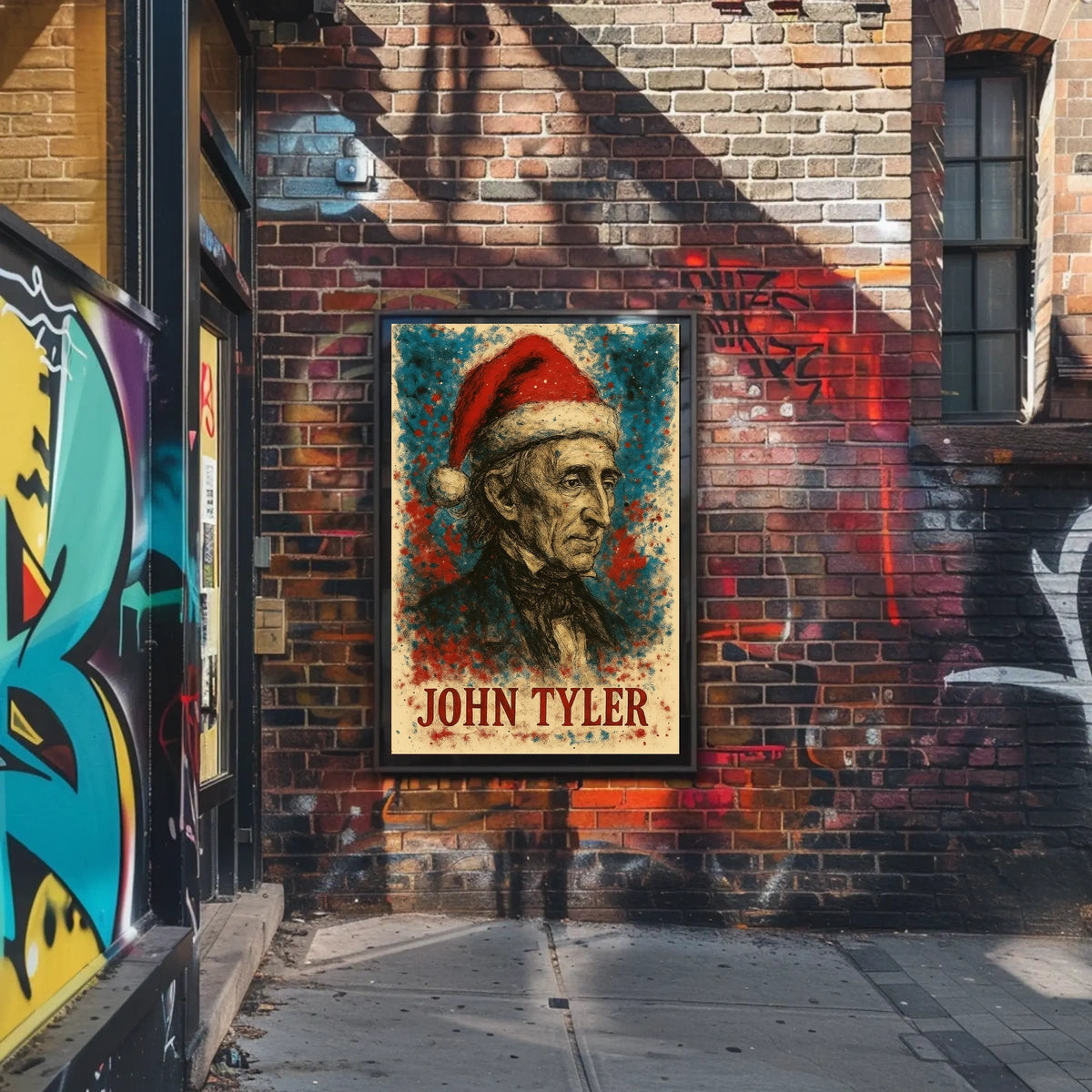John Tyler 10th President of the United States Christmas SeriesPoster