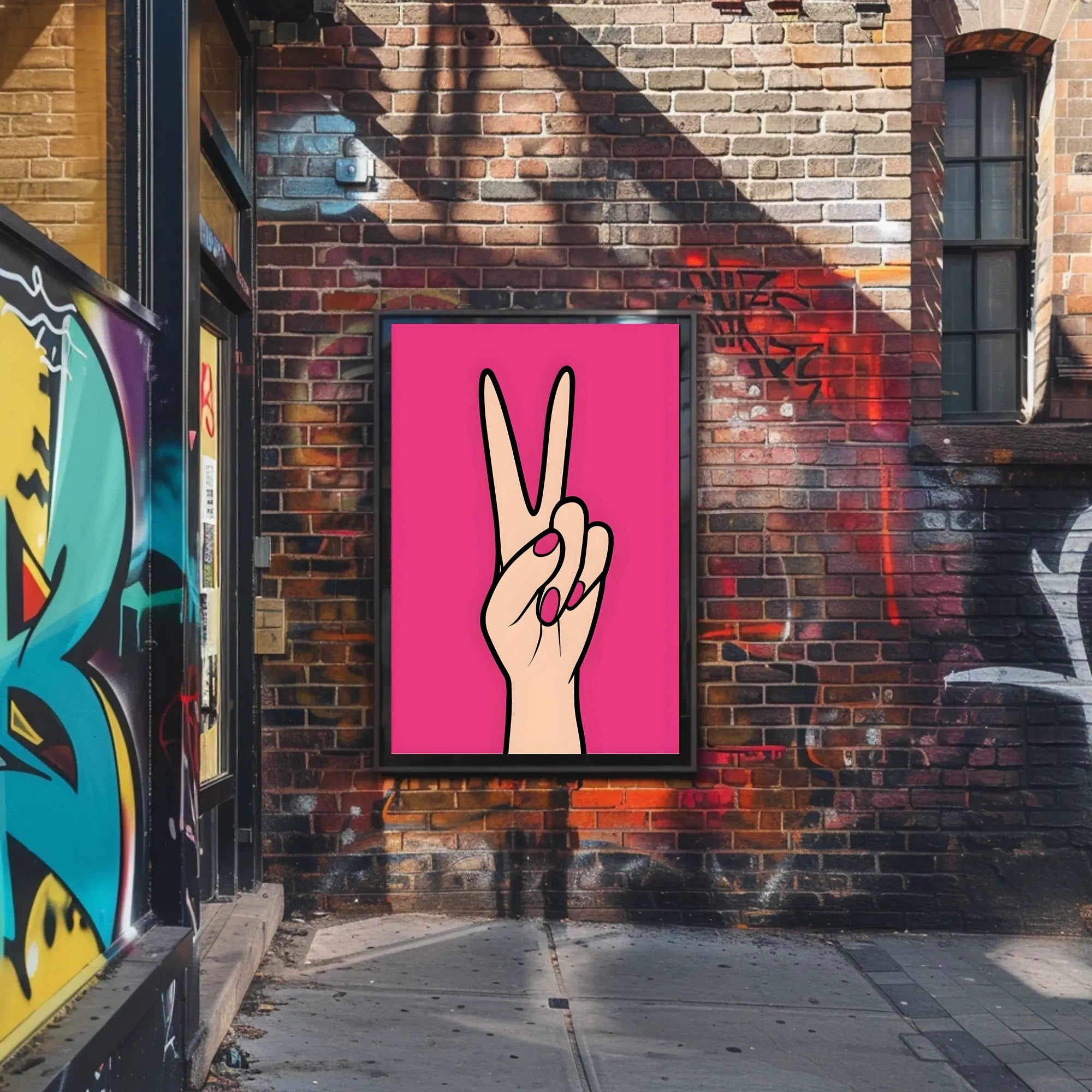 Peace in Pink Poster